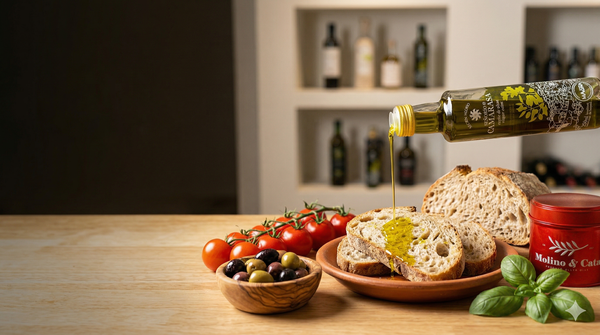 Olive oil tasting at the Molino & Cata oleoteca